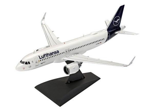 Пассажирский авиалайнер Airbus A320neo Lufthansa New Livery (Подарочный набор)-фото2