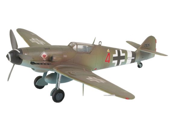 Немецкий истребитель Messerschmitt (Мессершмитт) Bf-109 G10 (1:72) (Revell) (Подарочный набор)-фото2