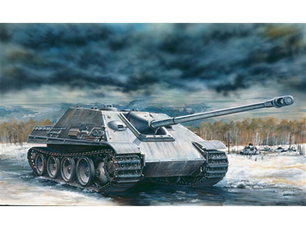 Купить сборную модель САУ Sd.Kfz.173 Jagdpanther (Ягдпантера), масштаб 1:72 (Italeri)-фото1 Немецкий тяжелый истребитель танков САУ Sd.Kfz.173 Jagdpanther (Ягдпантера) (1:72) (Italeri)-фото1