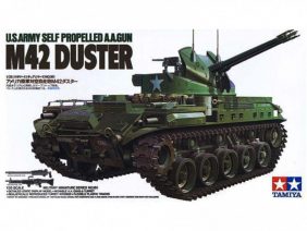 Американская зенитная самоходная установка M-42 Duster с двумя 40мм пушками (1953)-фото1