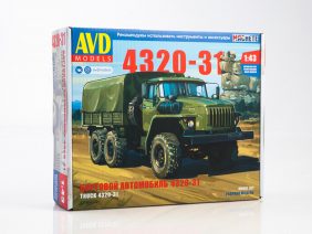 Грузовик Урал 4320-31 бортовой с тентом (AVD Models)-фото1