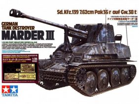 Немецкий истребитель танков САУ Sd.Kfz.139 Marder III с 2 фигурами и набором фототравления-фото1