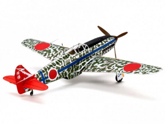 Японский истребитель Kawasaki ki-61-id hien (tony) Silver Plated-фото2
