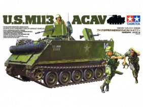 Американский бронетранспортер M113 ACAV с внутренним интерьером и 3-мя фигурами-фото1