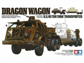 Американский танковый тягач Dragon Wagon с прицепом и 4 фигурами-фото1