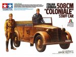 Штабная машина Fiat 508 CM Coloniale с фигурами водителя и офицера-фото1