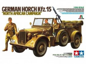 Армейский автомобиль Horch Kfz.15 (Африканский корпус) с 3 фигурами-фото1