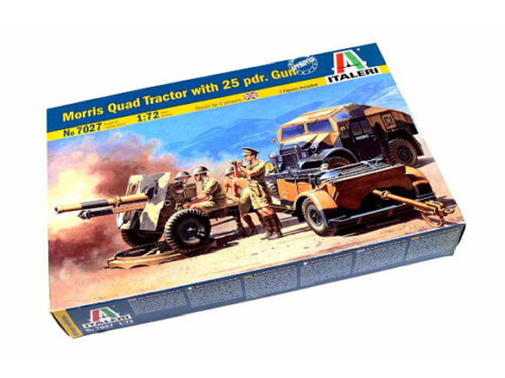 Купить сборную модель тягача Morris Quad Tractor с 25-фунтовой гаубицей (25 PDR.Gun), масштаб 1:72 (AVD Models)-фото1 Британский артиллерийский тягач Morris Quad Tractor с 25-фунтовой гаубицей (25 PDR.Gun)-фото1