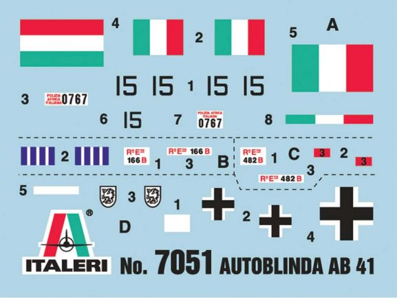 Итальянский бронеавтомобиль Autoblinda AB 41 (Italeri)-фото3
