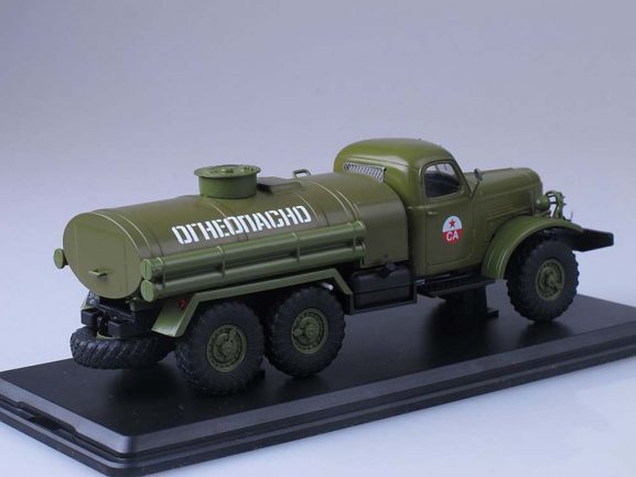 Топливозаправщик (бензовоз) АЦ-4,3 (ЗИЛ-157) хаки-фото2