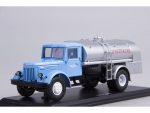 Топливозаправщик (бензовоз) ТЗ-200 (МАЗ-200) Аэрофлот (голубой/серебристый)-фото1