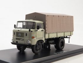 Грузовик IFA W50L бортовой с тентом (серый)-фото1