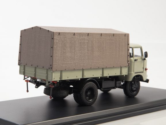 Грузовик IFA W50L бортовой с тентом (серый)-фото2