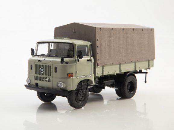 Грузовик IFA W50L бортовой с тентом (серый)-фото7