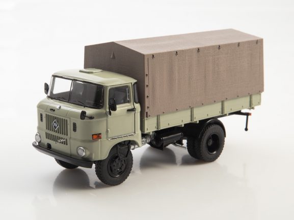 Грузовик IFA W50L бортовой с тентом (серый)-фото9