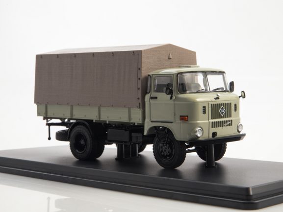 Грузовик IFA W50L бортовой с тентом (серый)-фото3
