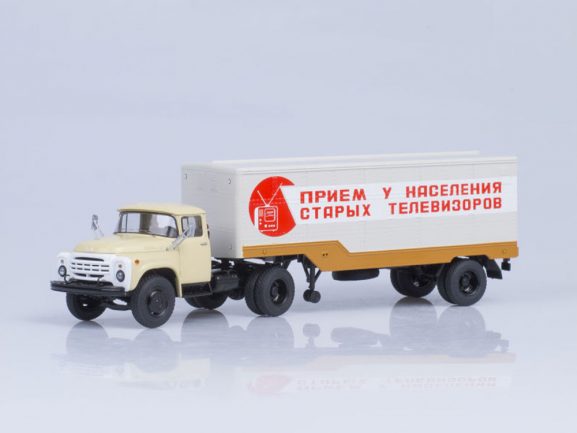 Седельный тягач ЗИЛ-130В1 поздний с полуприцепом ОДАЗ-794 Прием телевизоров-фото5