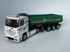 Седельный тягач Mercedes-Benz Actros 5 (низкая крыша с люстрой) с полуприцепом-самосвалом Transloc 2021-фото1