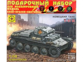 Немецкий легкий танк Pz.Kpfw.II Ausf.D (T-II) (Подарочный набор)-фото1