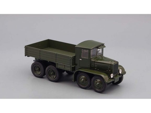 Грузовик ЯГ-12 опытный бортовой 1932 (темно-зеленый)-фото3