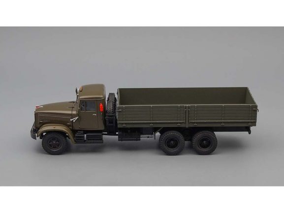 Грузовик КрАЗ-257Б1 бортовой (1987-1994) (оливковый)-фото3