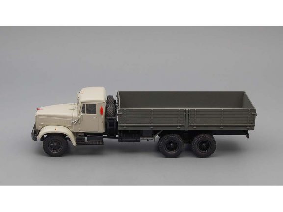 Грузовик КрАЗ-257Б1 бортовой (1987-1994) (серый)-фото3
