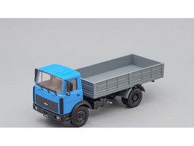 Грузовик МАЗ-5337 бортовой 1991-1999 (голубой/серый)-фото1