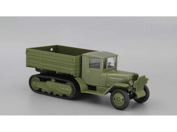 Грузовик ЗИС-42 бортовой с тентом (зеленый)-фото4