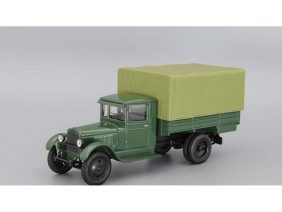 Грузовик ЗИС-5А бортовой с тентом (зеленый)-фото1