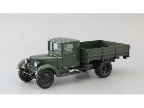 Грузовик УралЗИС-355 бортовой (темно-зеленый)-фото1