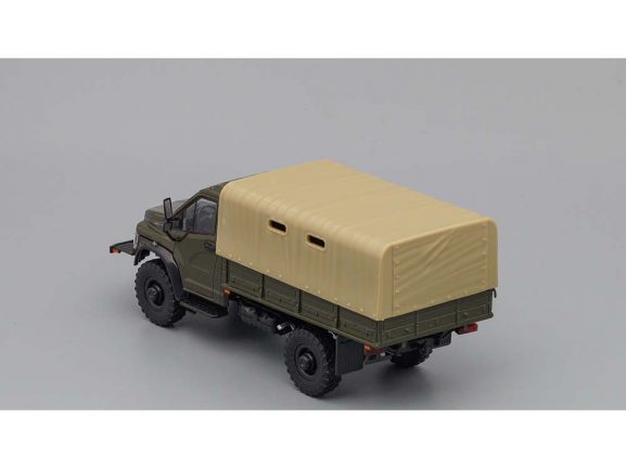 Грузовик ГАЗон Next C41A23 бортовой с тентом (хаки)-фото4