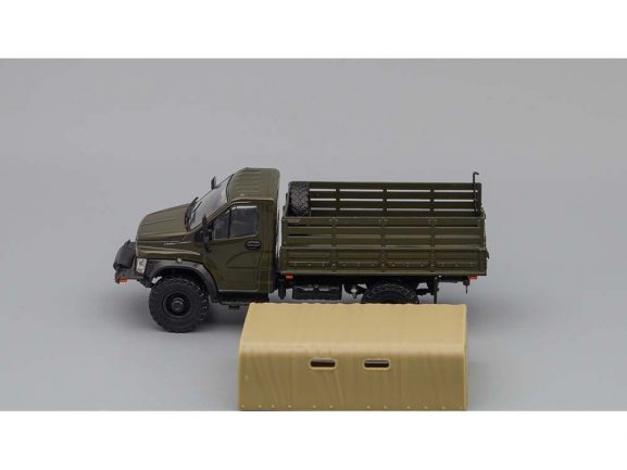 Грузовик ГАЗон Next C41A23 бортовой с тентом (хаки)-фото5