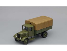 Грузовик ЯГ-6 бортовой с тентом (оливковый светлый)-фото1