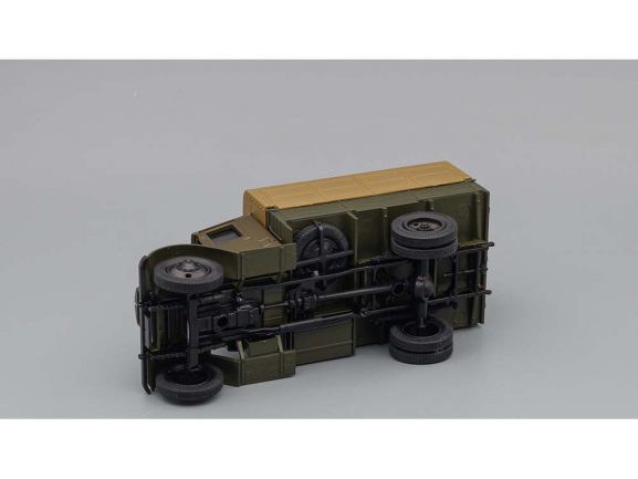 Грузовик ЯГ-6 бортовой с тентом (оливковый темный)-фото6