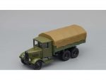 Грузовик ЯГ-10 бортовой с тентом (оливковый светлый)-фото1