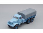 Грузовик КрАЗ-255Б1 бортовой с тентом (1967) (голубой)-фото1