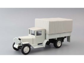 Грузовик ЗИС-42М/5В бортовой с тентом (серый)-фото1