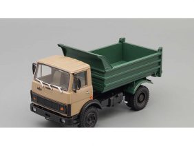 Самосвал МАЗ-555102 1988-1993 (бежевый/зеленый)-фото1