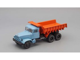 Самосвал КрАЗ-222Б (1963-1966) (голубой/кирпичный)-фото1