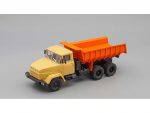 Самосвал КрАЗ-6510 (1985-1994) (бежевый/оранжевый)-фото1