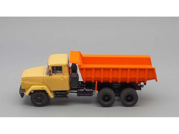 Самосвал КрАЗ-6510 (1985-1994) (бежевый/оранжевый)-фото3