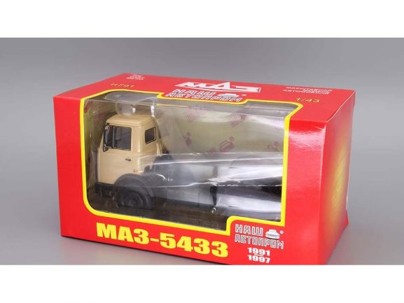 Седельный тягач МАЗ-5433 1991-1997 (бежевый)-фото6
