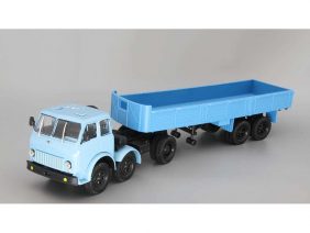 Седельный тягач МАЗ-520 с полуприцепом МАЗ-5205 (голубой/синий)-фото1