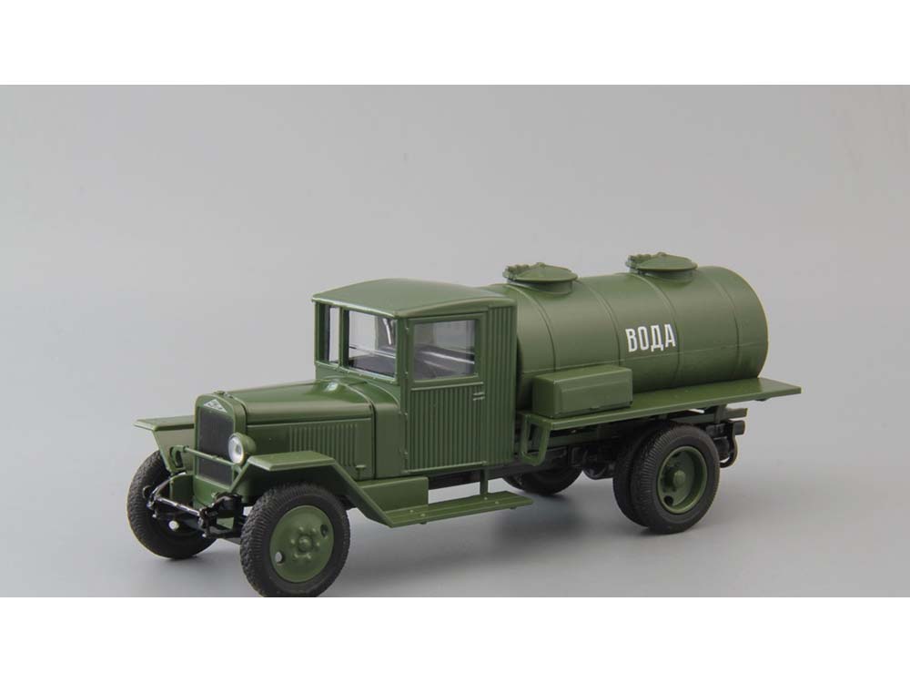 Купить масштабную модель грузовика АЦ Вода (ЗИС-5В) зеленый, масштаб 1:43 (Наш Автопром)-фото1 Автоцистерна АЦ Вода (ЗИС-5В) зеленый-фото1