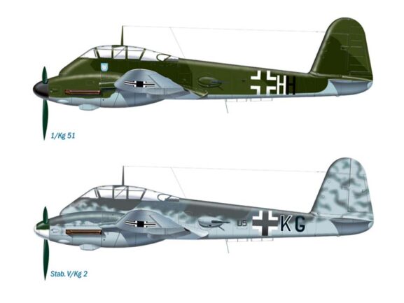 Немецкий бомбардировщик Messerschmitt (Мессершмитт) Me.410 Hornisse (Шершень)-фото5
