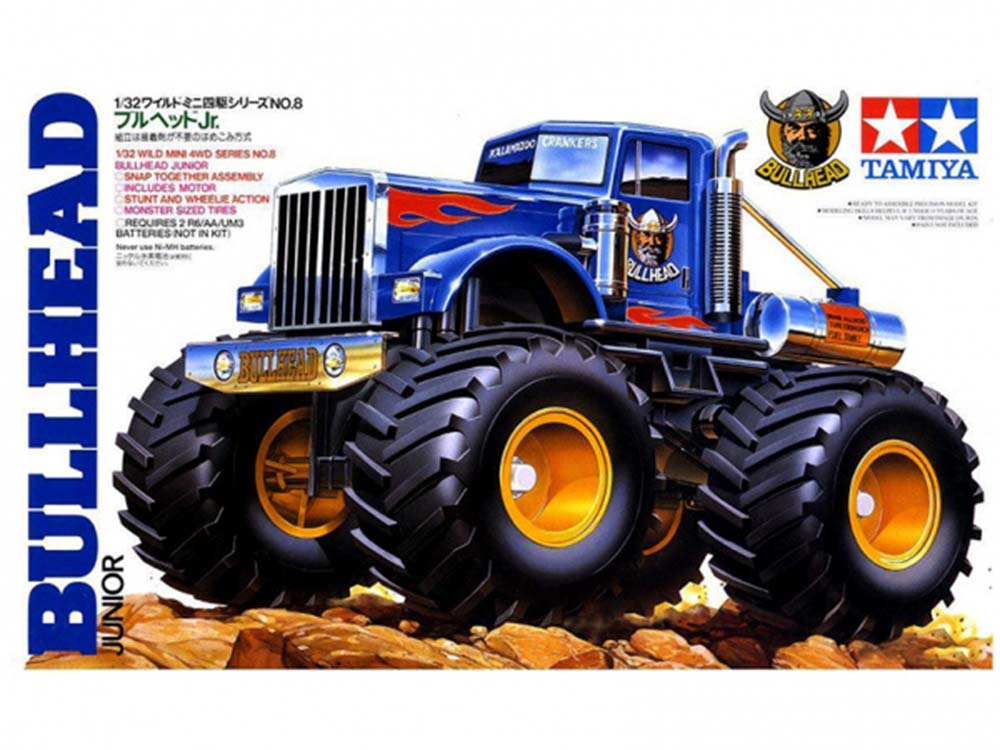 Купить сборную модель автомобиля Bullhead Jr. с электромоторчиком, масштаб 1:32 (Tamiya)-фото1 Грузовик Bullhead Jr. с электромоторчиком-фото1