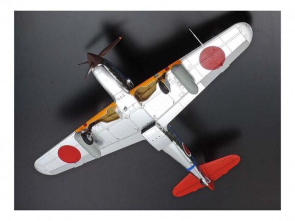 Японский истребитель Kawasaki ki-61-id hien (tony) Silver Plated (1:48)-фото5