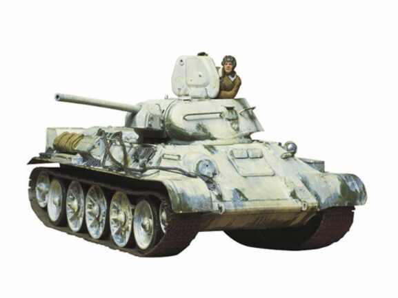 Советский средний танк Т-34/76 (обр. 1942) с 2 фигурами-фото2