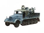 Немецкий полугусеничный тягач Sd.Kfz.7/1 с 20мм зенитной установкой-фото2