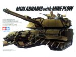 Американский основной боевой танк M1A1 Abrams (Абрамс) с минным тралом-фото1